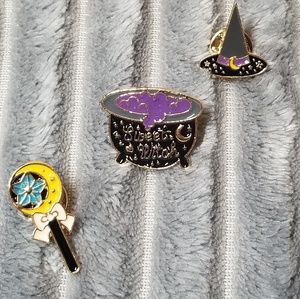 Sweet Witch Enamel Pin Set